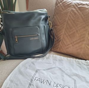 Fawn Design Mini diaper bag backpack, forest green